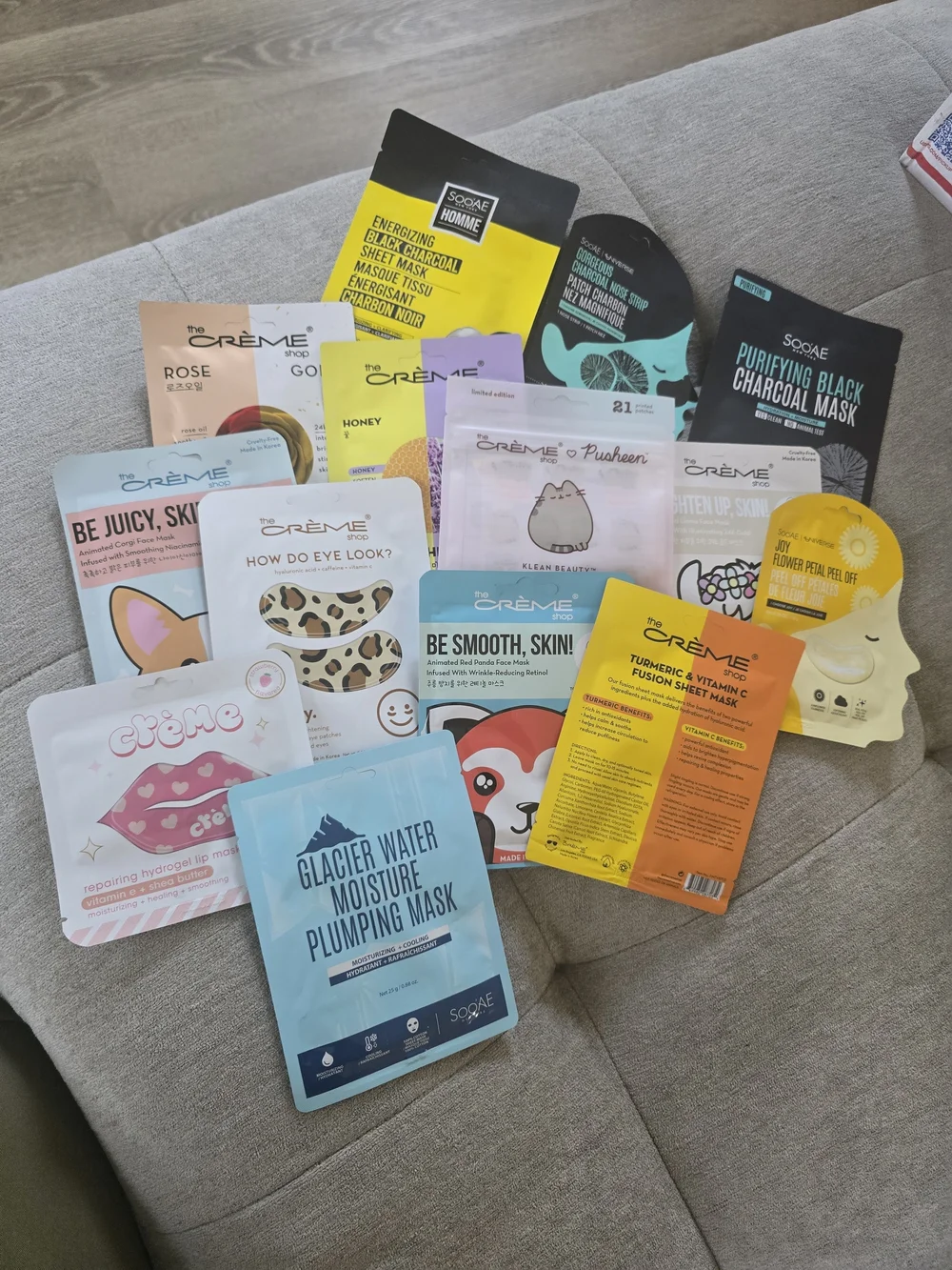 Skincare Mask Sampler Pack – Mixed Colors (13-Pack)